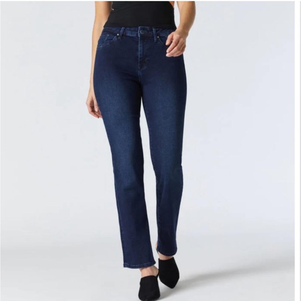 Mavi Kendra Indigo Supersoft High Rise Straight Leg Jean NWT